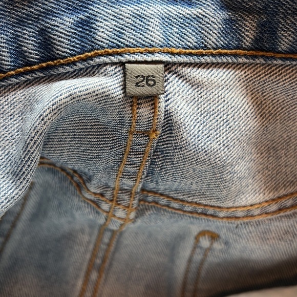 Carmar Beatrice Zip Front Mini Skirt with Rhinestone Trim Size 26 - Picture 7 of 8